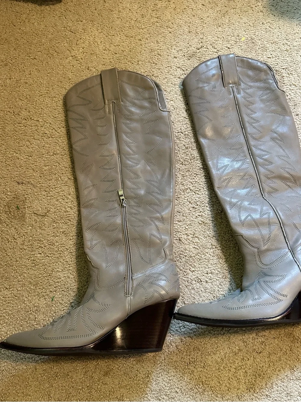 Jeffrey Campbell Big Sky knee high cowgirl boots